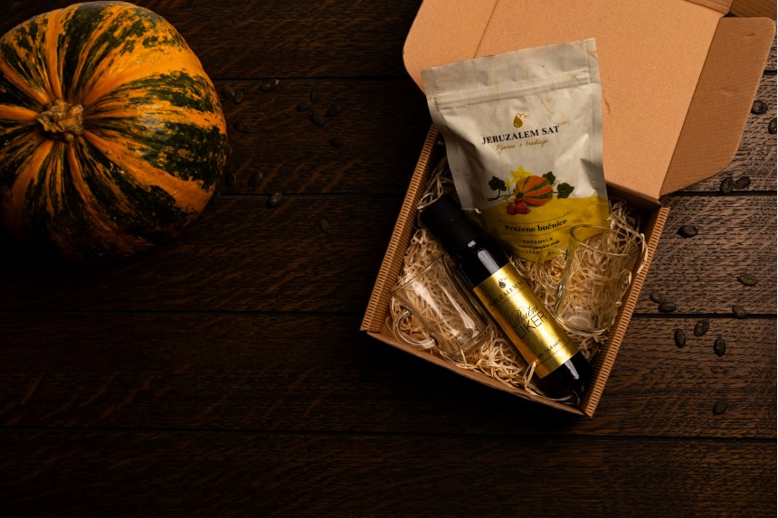 Darilni paket "Jeruzalemski poljub" 0,10l