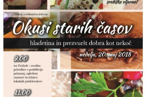 Dogodek 20. maj 2018 : Hladetina in prezvuršt, okusi starih časov